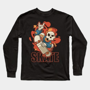 Skull Skate Long Sleeve T-Shirt